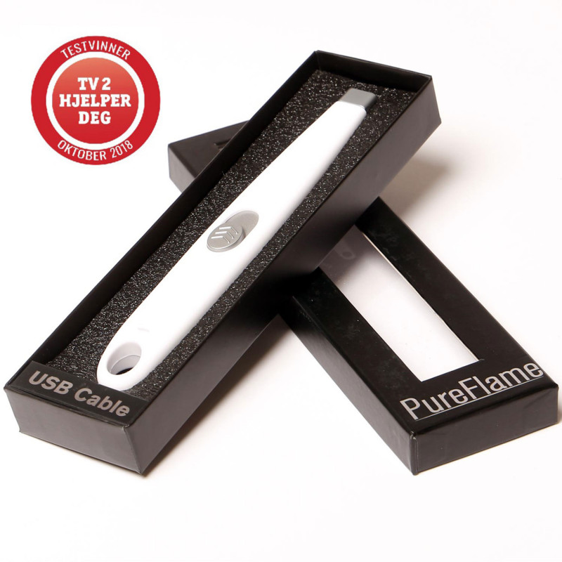 Fyndhörna - Pureflame Elektrisk Tändare USB Vit