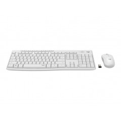 Tangentbord & datormus - Logitech MK295 Silent trådlöst tangentbord & mus white