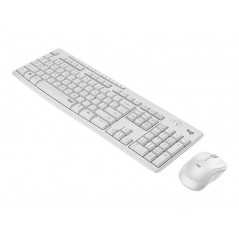 Tangentbord & datormus - Logitech MK295 Silent trådlöst tangentbord & mus white