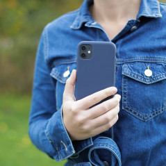 Apple - Onsala mobilskal till iPhone 11 och iPhone XR i mörkblå silikon