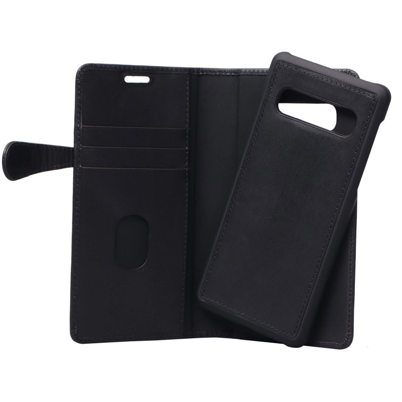 Skal och fodral - Buffalo Magnetiskt 2-i-1 Plånboksfodral i läder till Samsung Galaxy S10