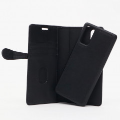 Mobiltillbehör - Buffalo Magnetiskt 2-i-1 Plånboksfodral i läder till Samsung Galaxy S20