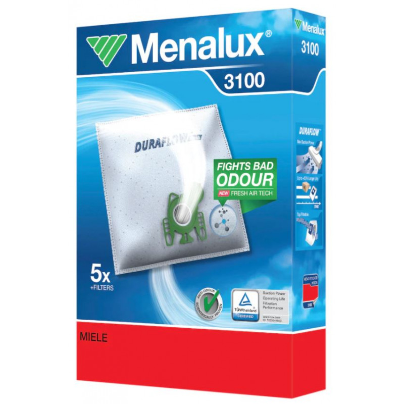 Dammsugare - Menalux 3100 dammsugarpåsar till Miele Syntet 5-pack