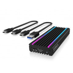 Kabinett för hårddisk - USB-C 3.1 gen 2-kabinett för intern M.2 NVMe SSD