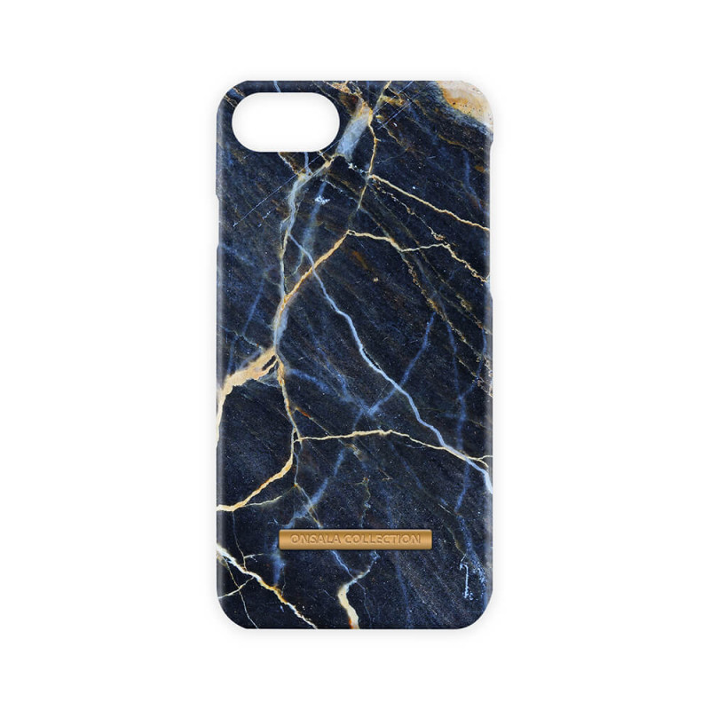Skal - Onsala mobilskal till iPhone 6/7/8/SE2/SE3 Soft Black Galaxy Marble