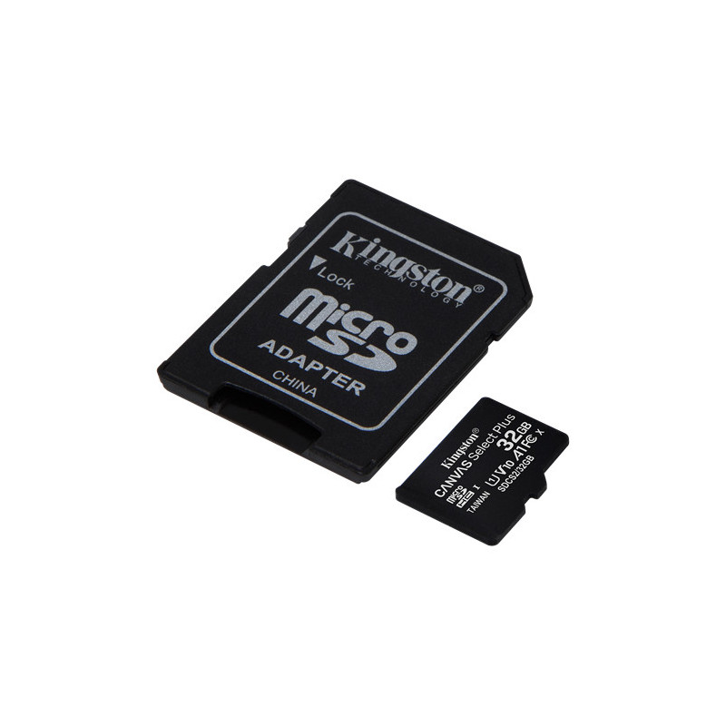 Minneskort - Kingston microSDHC + SDHC 32GB UHS-I (Class 10) 100MB/s inkl. adapter
