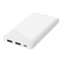 Portabla batterier - Slim Powerbank 10000mAh från Deltaco med 2.1A