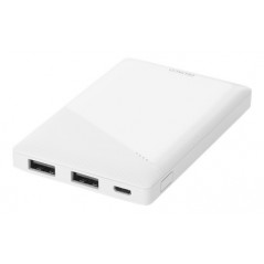 Portabla batterier - Slim Powerbank 5000mAh från Deltaco med 2.1A