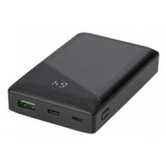 Portabla batterier - Powerbank på 10000mAh från Deltaco med snabbladdning och 3 A/18 W, 37 Wh