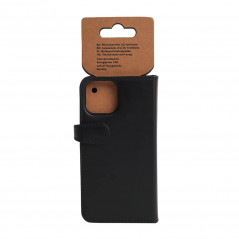 iPhone 13 - Buffalo Magnetiskt 2-i-1 Plånboksfodral i äkta läder till iPhone 13 Mini