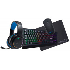Paket tangentbord & mus gaming - GEAR4U Gaming Combo RGB 4-i-1 med USB+3.5mm
