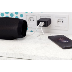 Laddare och kablar - Goobay Strömadapter med 2xUSB Quick Charge QC3.0 28W 2A