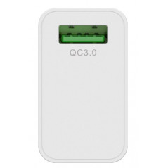 Laddare och kablar - Goobay Strömadapter med USB Quick Charge QC3.0 18W 3A