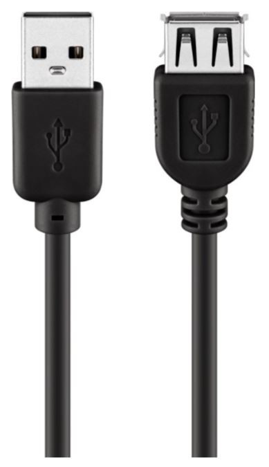 USB förlängningskabel USB-A (Ha) till USB-A (Ho) (3 meter)