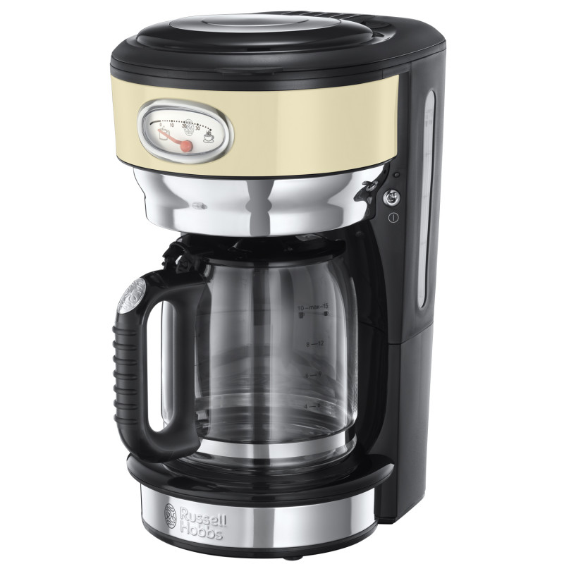 Kaffekokare och espressomaskin - Russel Hobbs Kaffebryggare Retro Cream 10 koppar