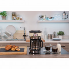 Kaffekokare och espressomaskin - Russel Hobbs Kaffebryggare Retro Cream 10 koppar