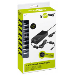 Universal laddare dator - Goobay universal datorladdare 90 watt för laptops med USB