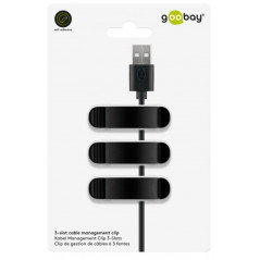 Kabelhantering - Kabelhållare Organizer 3-pack Mix