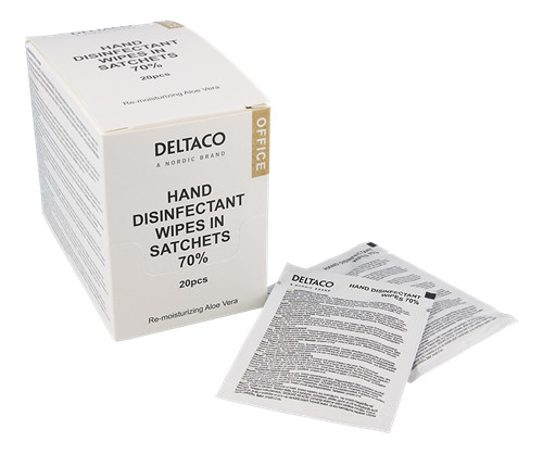 Desinfektionsservetter 20 st med Aloe Vera (Våtservetter)