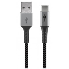 USB-C kabel - Laddkabel i textil USB-C till USB