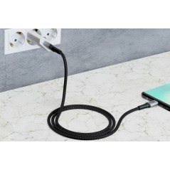 USB-C kabel - Laddkabel i textil USB-C till USB
