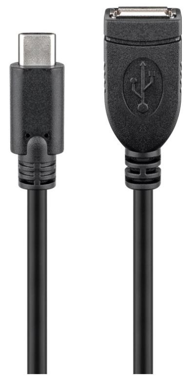 USB-C till USB 2.0 Hona-kabel 0.2M