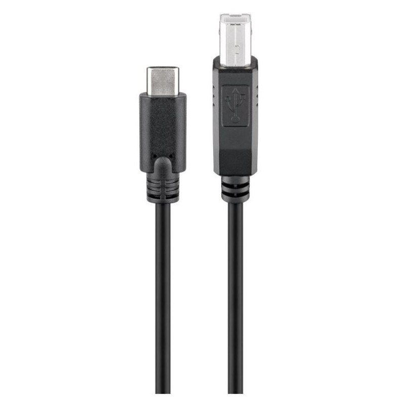 USB-kabel till skrivare - USB-C till USB-B skrivarkabel 1 meter