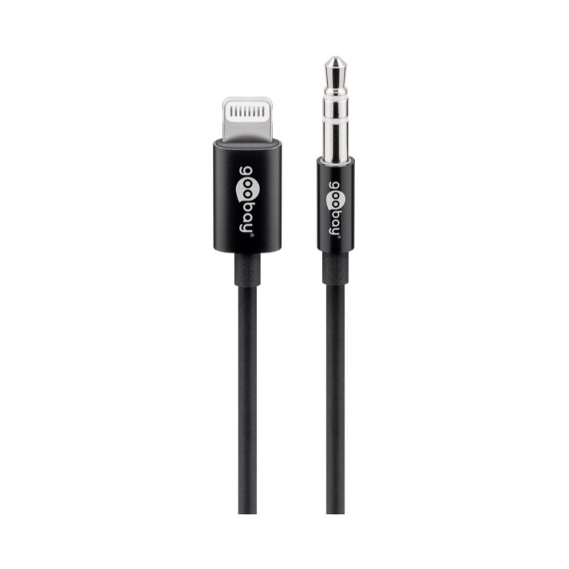 Övriga tillbehör - MFi Certifierad Lightning till 3.5mm AUX hane ljud-adapter 1M