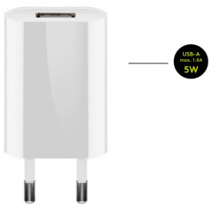 Laddkabel mobiltelefon - Strömadapter med MFi certiferad Lightning 1M