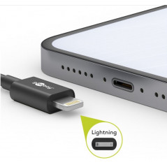 Laddare och kablar - Goobay MFI-certifierad lightningkabel i flera längder, vit