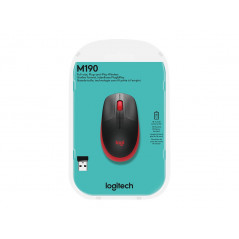 Trådlös mus - Logitech M190 trådlös mus i röd färg