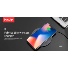 Trådlös laddare mobiltelefon - Havit trådlös QI-laddare till telefoner 15W