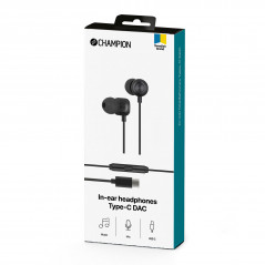 Champion in-ear hörlurar och headset med USB-C