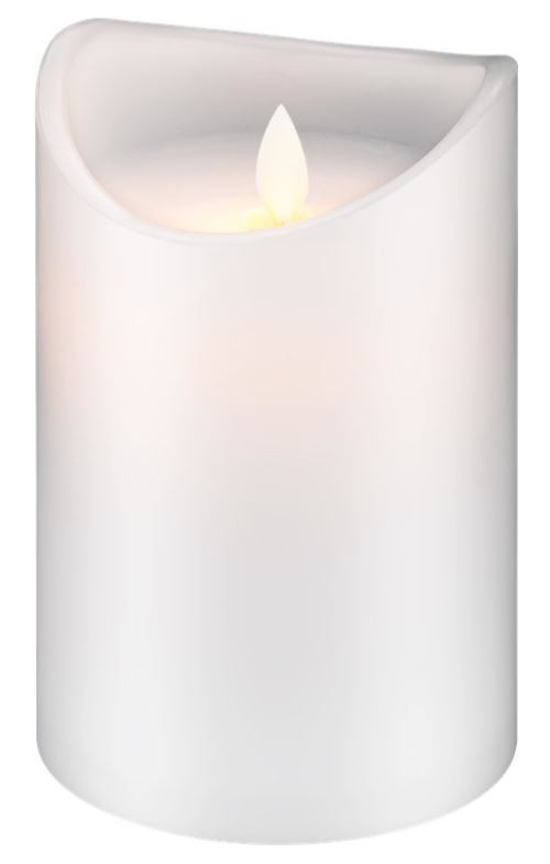 LED-ljus med äkta vax och realistisk låga (10 x 15 cm)