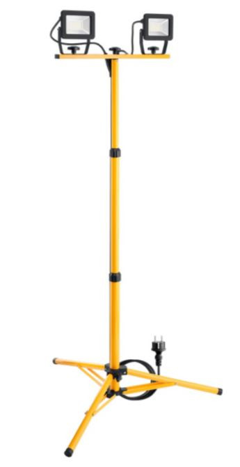 LED arbetsbelysning 2x 20 Watt med Teleskopstativ