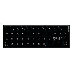 Övriga tillbehör - Klistermärken för Lenovo tangentbord nordisk layout (SE/DK/NO/FI)