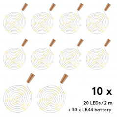 Ljusslingor - Goobay LED ljusslinga för flaskor 10st 2m LED-slingor med 20-LED