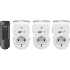 Fjärrstyrt - Goobay Fjärrstyrda eluttag 3-pack