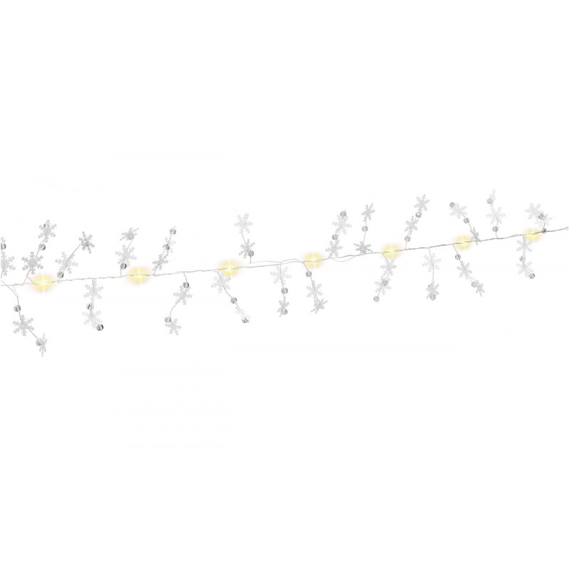 Ljusslingor - Goobay LED ljusslinga med Snöflingsmotiv för inomhusbruk med timer 1.3m 10st LED