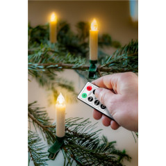 Inomhusbelysning - Goobay trådlös julgransbelysning med 10st LED-lampor