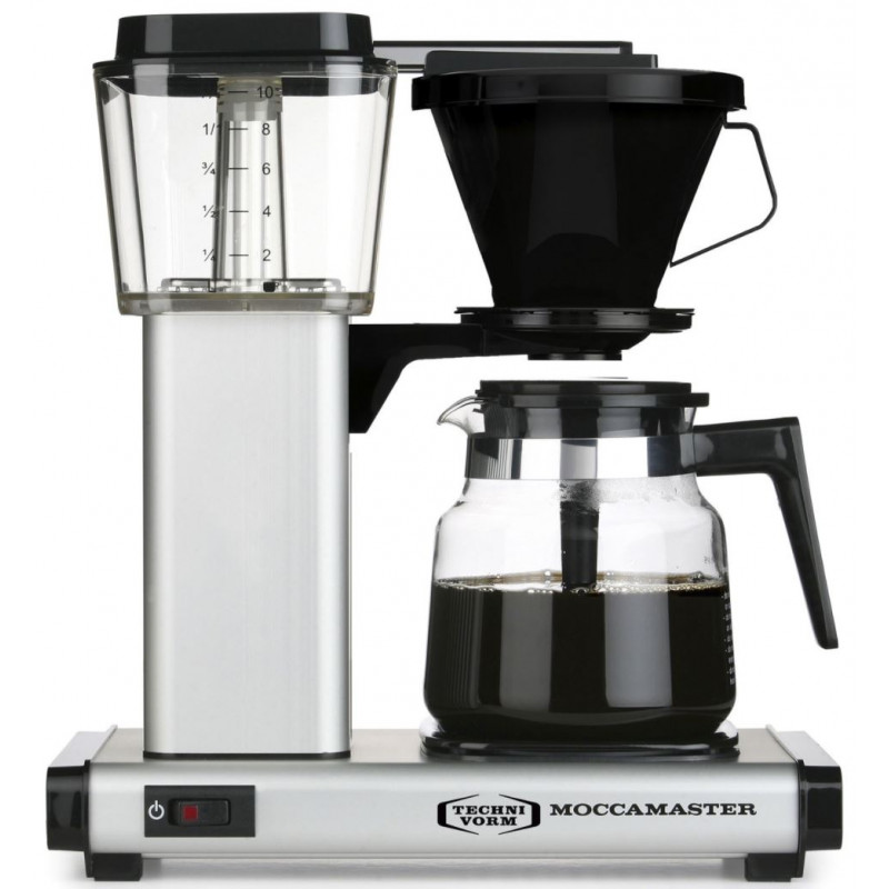 Kaffekokare och espressomaskin - Moccamaster Kaffebryggare HB931 AO Matt Silver 1.25L