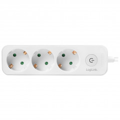 Grendosa - Grenuttag jordat med 3 uttag och strömbrytare och 1.5m kabel