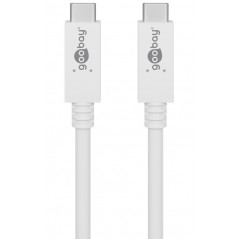 USB-C kabel - USB-C till USB-C (USB 3.2 gen 2) laddkabel PD 100W 1 meter