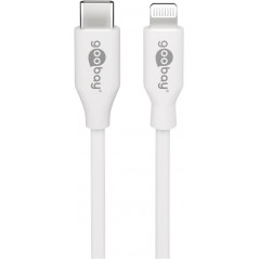Lightning kabel iPhone - Lightning till USB-C-kabel, vit (2 meter)
