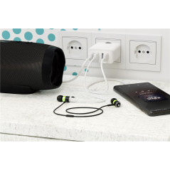 Laddare och kablar - Goobay Strömadapter för USB-laddare 3A med 4xUSB (15W)