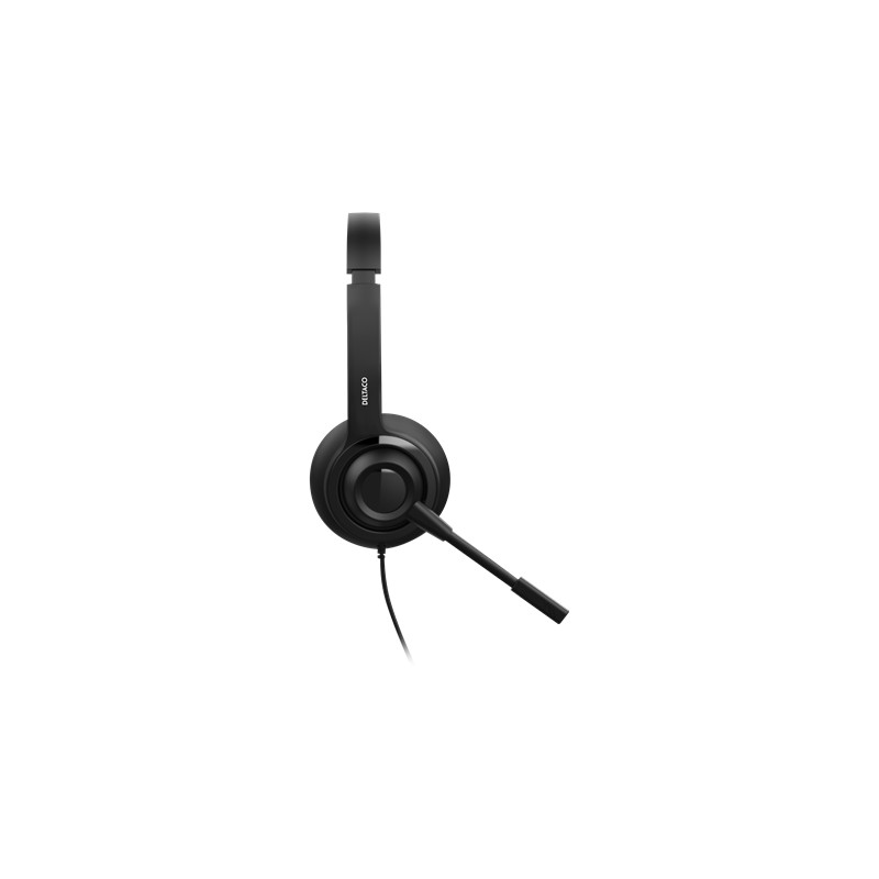 Chatheadset - Deltaco stereoheadset med mikrofon