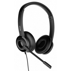 Chatheadset - Deltaco stereoheadset med mikrofon