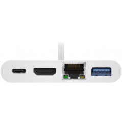Skärmkabel & skärmadapter - USB-C Multiport till HDMI/Ethernet/USB-A med USB-C PD 60W 4k@30Hz 2K@60Hz