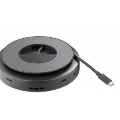 USB-C skärmadapter - Goobay USB-C 11-i-1 Multiport Dock med trådlös snabbladdning och strömförsörjning 100 W