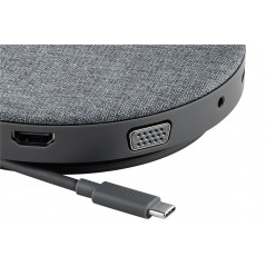 USB-C skärmadapter - Goobay USB-C 11-i-1 Multiport Dock med trådlös snabbladdning och strömförsörjning 100 W